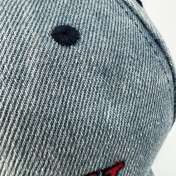 RFD-TV Rural Media Blue Demin Nashville Tenn Strapback Baseball Hat Cap VTG VGC - Picture 3 of 9